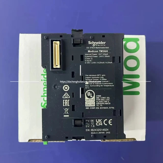 Schneider Modicon TM3AI4 Analog Input Module 4-Channel PLC Expansion